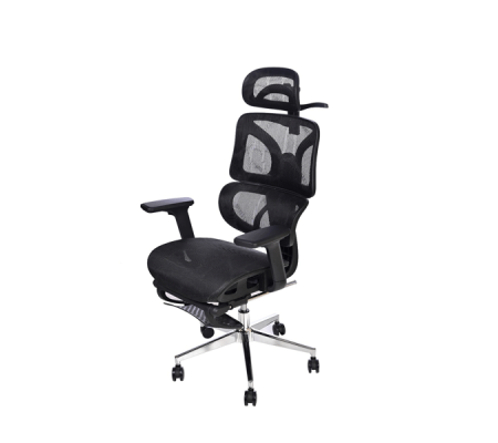 Capella Ayak Uzatmalı Çalışma Koltuk Siyah